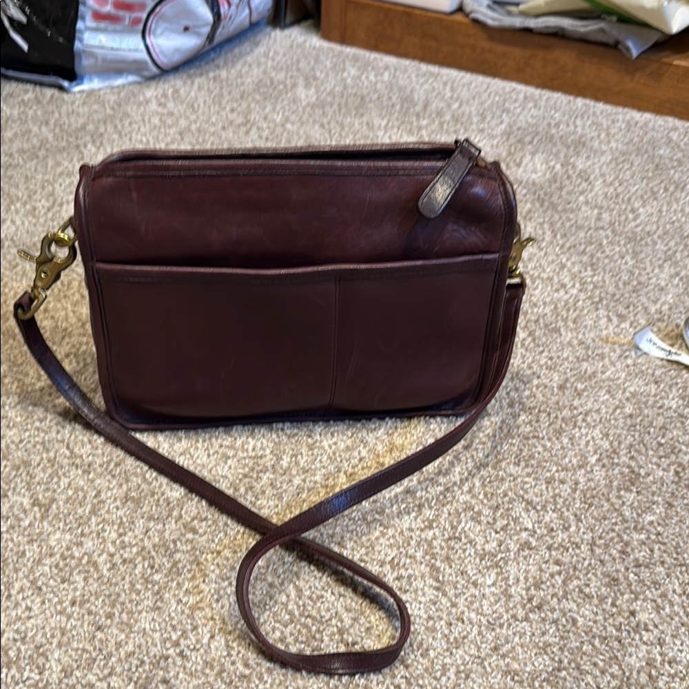 Coach Dark Brown Leather Bag Vintage